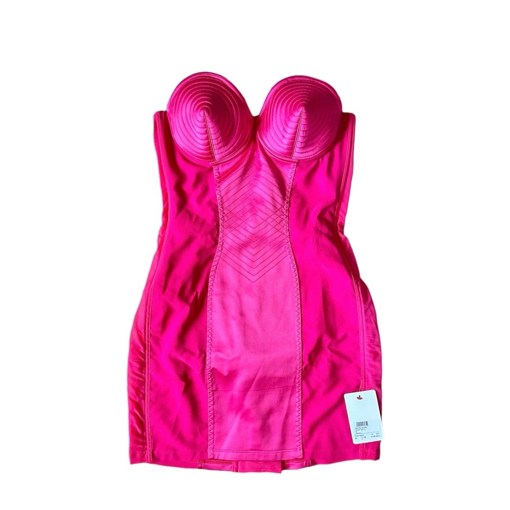NWT Jean Paul Gaultier "The Iconic" Pink Madonna Bustier Minidress